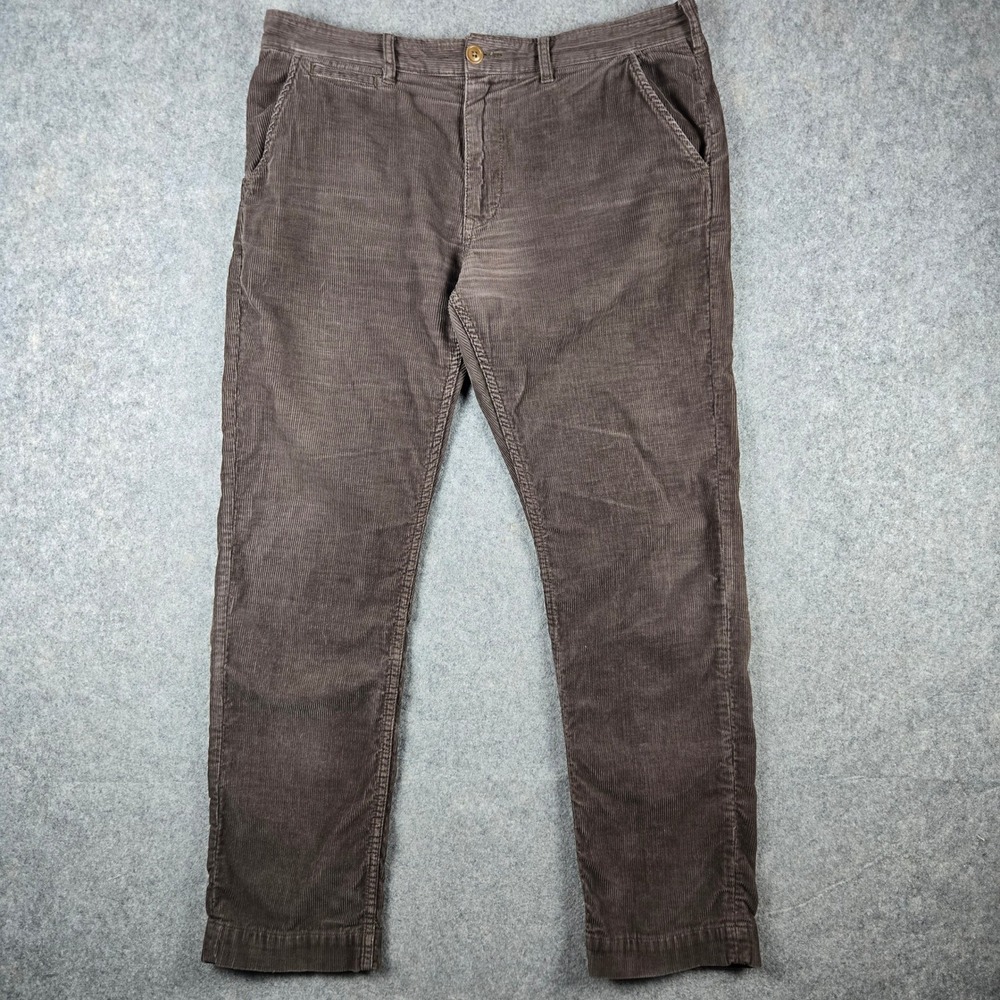 Barbour Steve McQueen Joshua Cord Pants Mens 38x32 Brown Corduroy MTR0387OL71